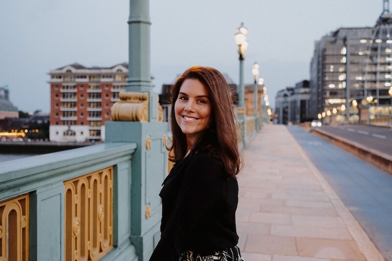 Entrepreneur Laura Amenta Smiling Outdoors City