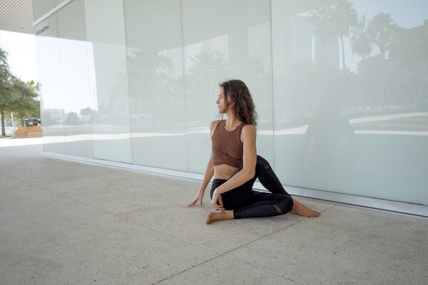 Do Some Yoga - Image of Maggie Hayes doing Yoga Pose